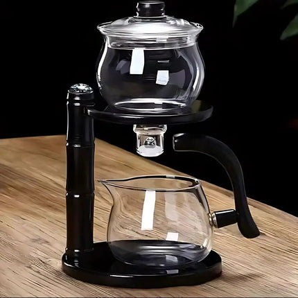 Semi Automatic Borosilicate Glass Teapot with Tea Strainer – image 6