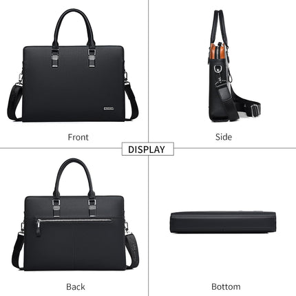 Executive Leather Briefcase | Multi-Compartment Design with Padded Handles | Perfect Laptop Briefcase for Men 5