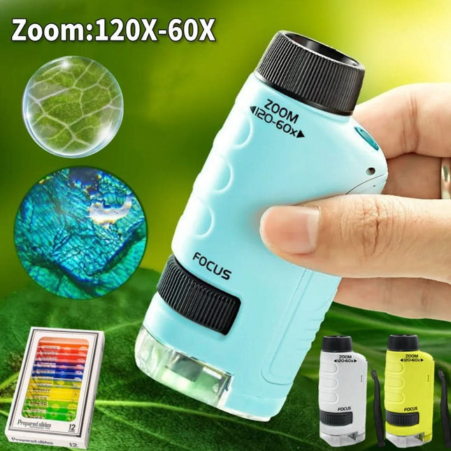 ExplorerLens | Portable Microscope for Kids with 60x-120x Magnification | Compact Design for Outdoor Exploration 1