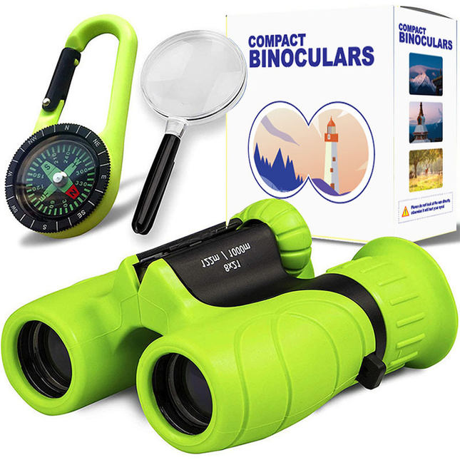 Explorer's Choice | Kids Binoculars with 8x21 Magnification | Lightweight & Shockproof for Outdoor Adventures 0