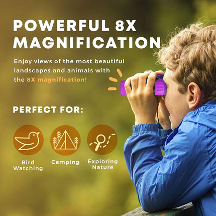 Explorer's Choice | Kids Binoculars with 8x21 Magnification | Lightweight & Shockproof for Outdoor Adventures 4