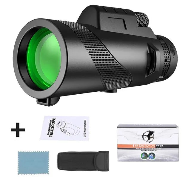 Explorer's Choice | Monocular Telescope with 80x Magnification | Compact Design for Bird Watching and Outdoor Adventures 0