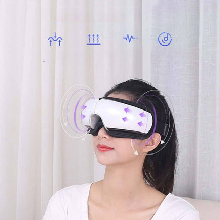Smart Eye Massager with USB Charging & Hot Compress | Soothing Relief for Eye Strain and Stress