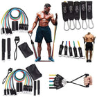 Resistance Bands Set, 11 Piece Exercise Bands for Full Body Workout, Resistance Bands for Strength Training