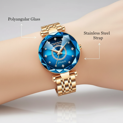 Womens Watches with Sunburst Dial, Elegant Watch for Women