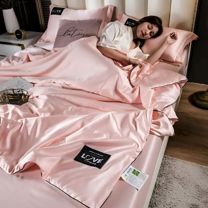 FLUFFINA | Premium Satin Silk Bedding Set with Hypoallergenic Features | All-Season Comfort for Luxurious Sleep 11