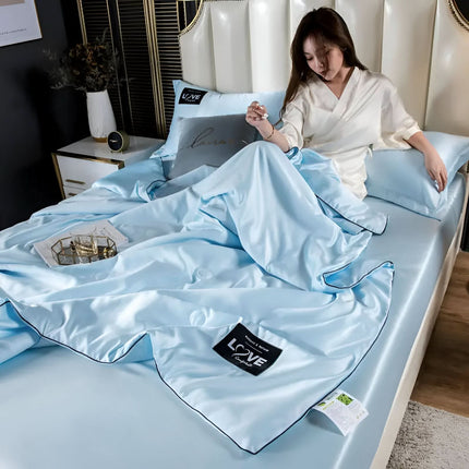 FLUFFINA | Premium Satin Silk Bedding Set with Hypoallergenic Features | All-Season Comfort for Luxurious Sleep 4