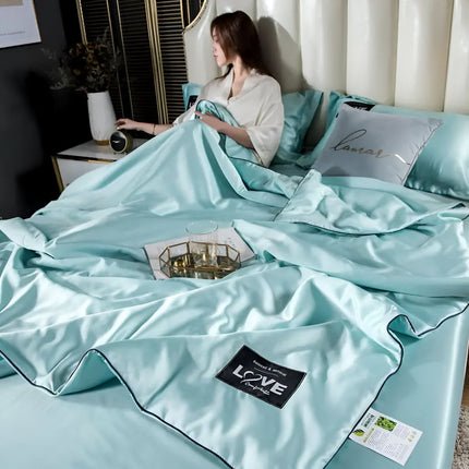 FLUFFINA | Premium Satin Silk Bedding Set with Hypoallergenic Features | All-Season Comfort for Luxurious Sleep 9