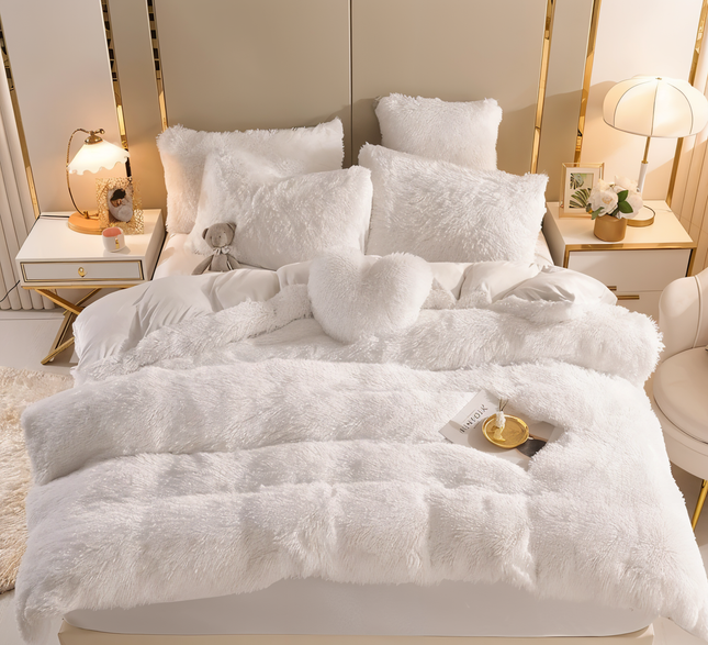 FLUFFUREST | Plush Fleece Bedding Set with Breathable Comfort | All-Season Softness for Cozy Sleep 1