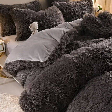 FLUFFUREST | Plush Fleece Bedding Set with Breathable Comfort | All-Season Softness for Cozy Sleep 4