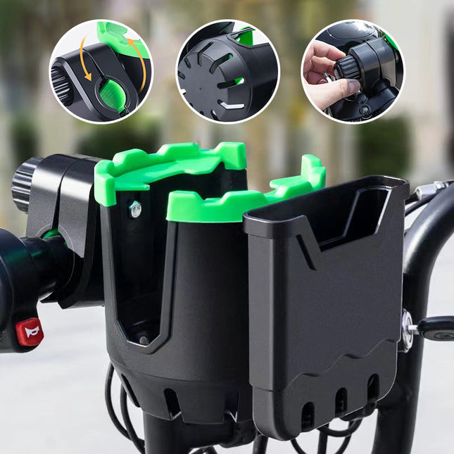 Cup Holder with Phone Holder for Stroller and Bike