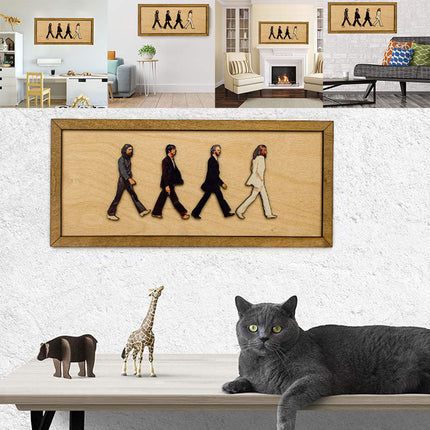 Wood Wall Art, Framed Wall Art with Walnut Frame – image 9