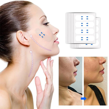 Invisible Face Tape 40 Pack, Face Lift Tape for Face and Neck, Clear Facial Lifting Tape for an Instant Lifted Look