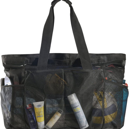 Family Essentials | Extra-Large Beach Tote with Zipper & Sandproof Mesh | Comfortable Carryall for Family Beach Trips 0