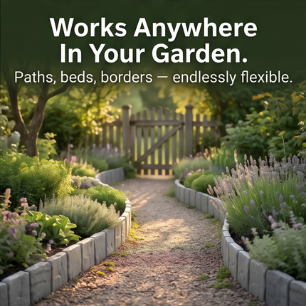 Faux Stone Garden Edging Panels | Easy Installation & Flexible Design for Beautiful Borders 5