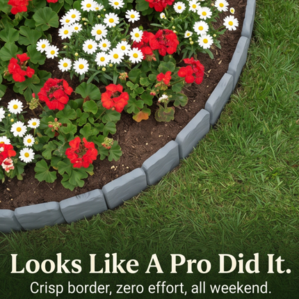 Faux Stone Garden Edging Panels | Easy Installation & Flexible Design for Beautiful Borders 6