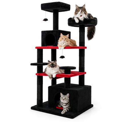 Feline Haven | Cat Tree for Large Cats with Spacious Condo & Sisal Scratching Posts | Ultimate Relaxation for Indoor Play 3