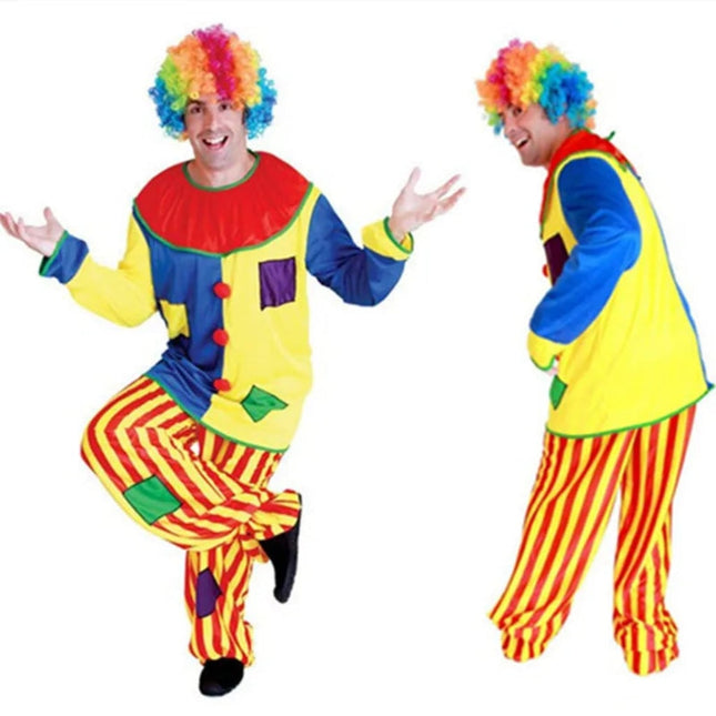 Festive Clown Costume | Colorful Circus Outfit with Easy Movement | Perfect for Halloween and Themed Parties 1