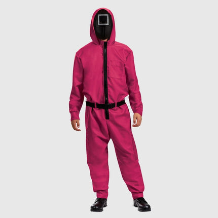 Festive Costume Collection | Halloween Jumpsuit with Mask & Belt | Complete Outfit for Themed Events 3