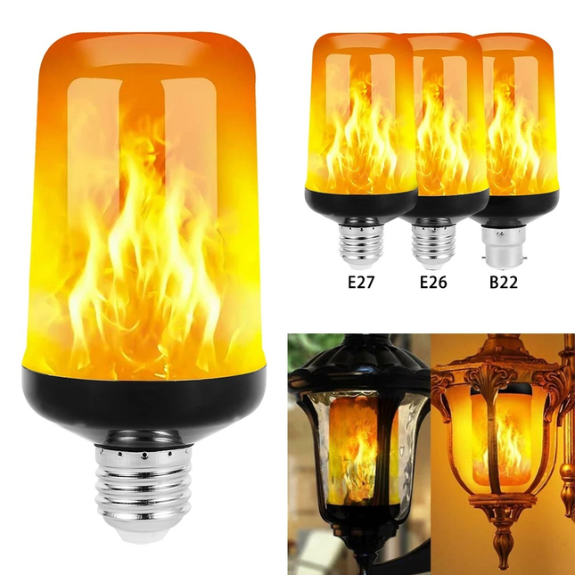Festive Glow | LED Flame Light Lamp with 4 Modes for Ambiance 1