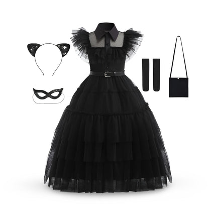 Festive Princess Dress | Layered Halloween Costume for Kids & Teens | Perfect for Parties and Themed Celebrations 3