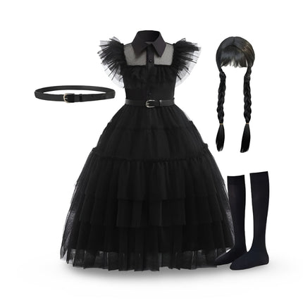 Festive Princess Dress | Layered Halloween Costume for Kids & Teens | Perfect for Parties and Themed Celebrations 4