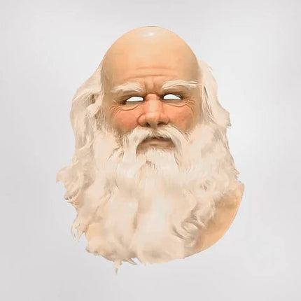 Festive Santa Mask | Realistic Beard Design for Holiday Cheer 2