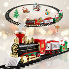 Festive Train Set | Electric Christmas Train with Smoke Effect & Lights | Interactive Play for Kids 0