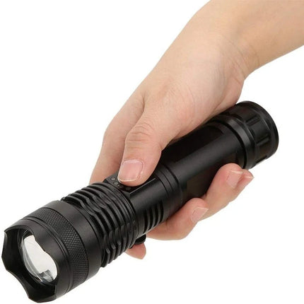 Rechargeable Flashlight with Telescopic Zoom for Ultra-Bright Illumination | Long-Lasting Light for Camping and Emergencies