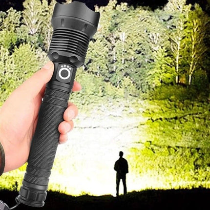 Rechargeable Flashlight with Telescopic Zoom for Ultra-Bright Illumination | Long-Lasting Light for Camping and Emergencies