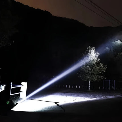 Rechargeable Flashlight with Telescopic Zoom for Ultra-Bright Illumination | Long-Lasting Light for Camping and Emergencies