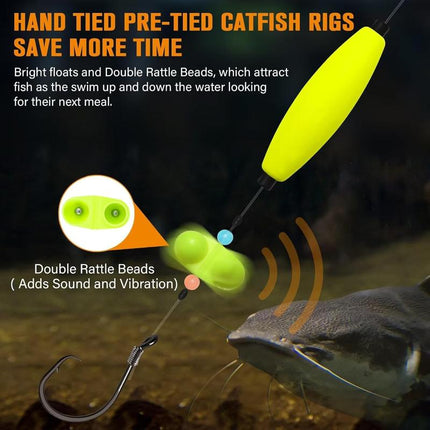 Fishing Essentials | Pre-Rigged Fishing Rig with Adjustable Depth | Instant Setup for Targeting Catfish 2