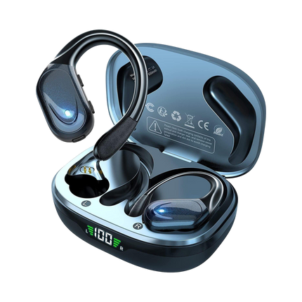 FitSyncbud | Gym Earbuds with Secure-Fit Design & 80-Hour Battery Life | Waterproof Audio for Intense Workouts 0