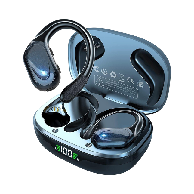FitSyncbud | Gym Earbuds with Secure-Fit Design & 80-Hour Battery Life | Waterproof Audio for Intense Workouts 0
