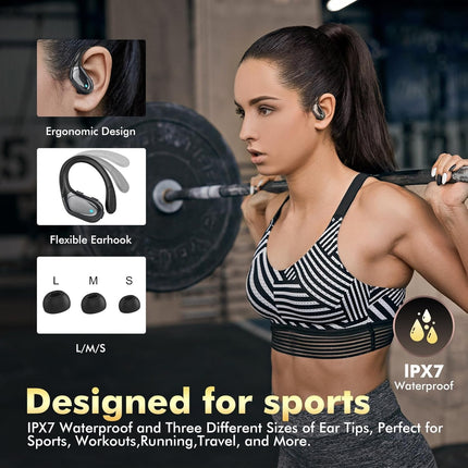 FitSyncbud | Gym Earbuds with Secure-Fit Design & 80-Hour Battery Life | Waterproof Audio for Intense Workouts 3