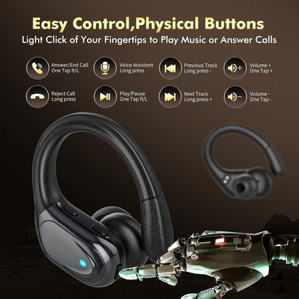FitSyncbud | Gym Earbuds with Secure-Fit Design & 80-Hour Battery Life | Waterproof Audio for Intense Workouts 4