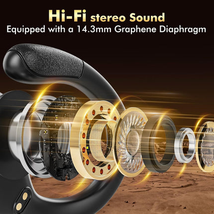 FitSyncbud | Gym Earbuds with Secure-Fit Design & 80-Hour Battery Life | Waterproof Audio for Intense Workouts 5