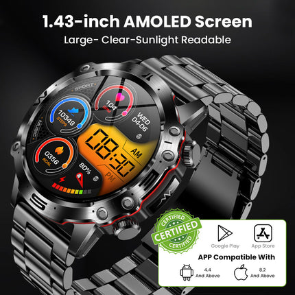 Fitaos PRO 3 | ECG Smartwatch with Blood Sugar Monitoring | Health Tracker for Active Lifestyle 7