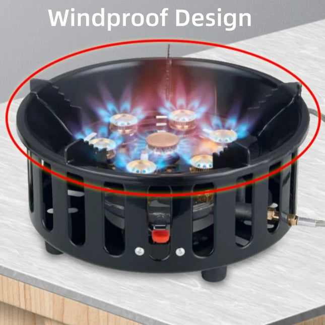 FlammaTrek | Compact Outdoor Gas Cooker with Durable Stainless Steel Construction | Foldable Design for Easy Transport 1