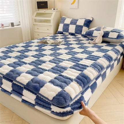 FlannelDream | Deep Pocket Fitted Sheet with Soft Velvet Material | Cozy Comfort for All Seasons 0