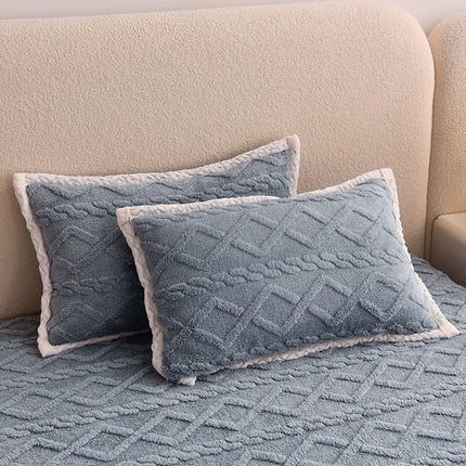 FlannelDream | Deep Pocket Fitted Sheet with Soft Velvet Material | Cozy Comfort for All Seasons 6