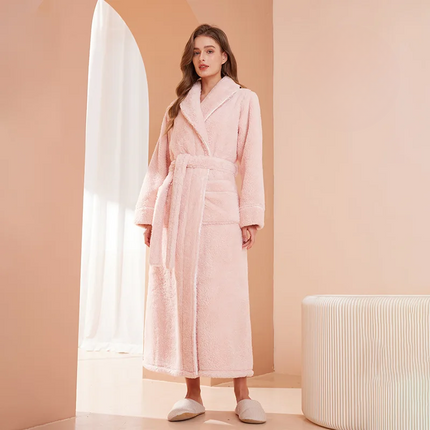 Flannel Winter Bathrobe | Men's Robe with Adjustable Sash | Cozy Comfort for Cold Days 18