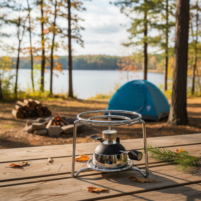 Flarevo | Portable Stainless Steel Burner Stove with Efficient Gas Consumption | Compact Design for Outdoor Cooking 0