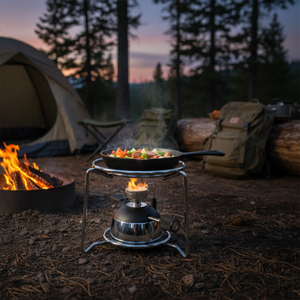 Flarevo | Portable Stainless Steel Burner Stove with Efficient Gas Consumption | Compact Design for Outdoor Cooking 1