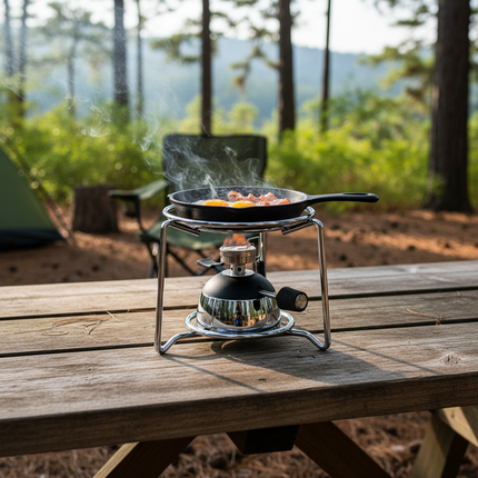 Flarevo | Portable Stainless Steel Burner Stove with Efficient Gas Consumption | Compact Design for Outdoor Cooking 2