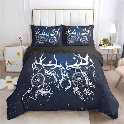 King Duvet Cover, Twin Bedding Set in 3D Geometric Print