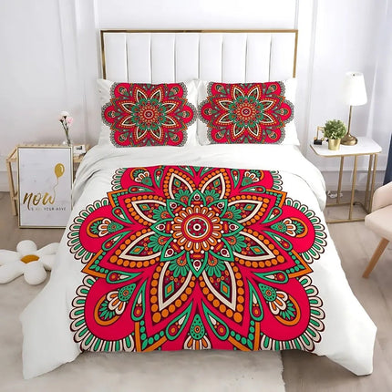 Duvet Cover Set, 3D Geometric Bedding Set – image 4