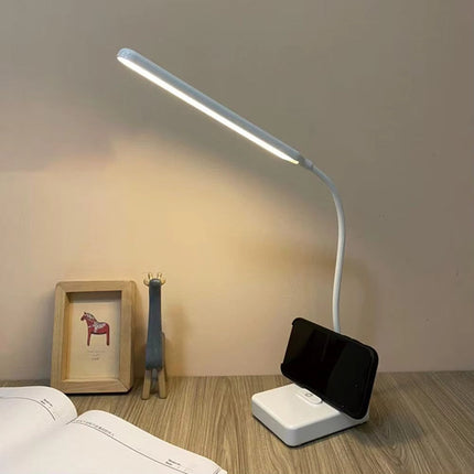 Adjustable Desk Lamp with Flexible Arm & USB Rechargeable Option | 3 Lighting Colors for Customizable Ambiance