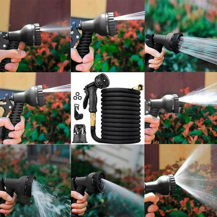 FlexiFlow | Expandable Garden Hose 100FT with 8 Spray Patterns | Lightweight & Durable for Effortless Watering 2