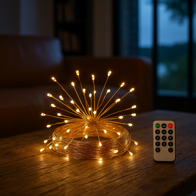 FlexiGlow | Outdoor String Lights with Remote Control & Flexible Design | Create Enchanting Ambiance for Parties and Events 1